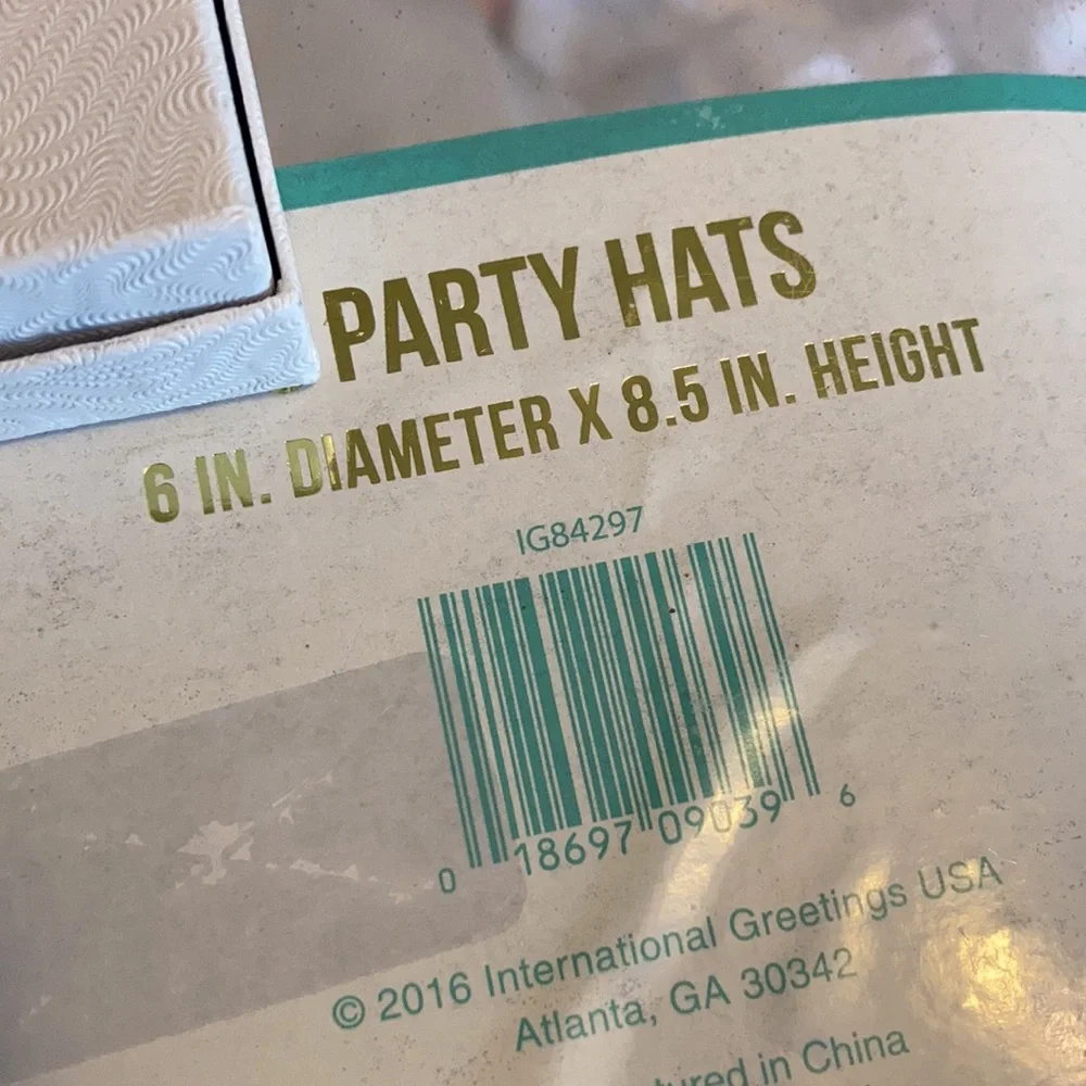 Big birthday hats pompoms fun fancy set/5 paper retro vibe party hats